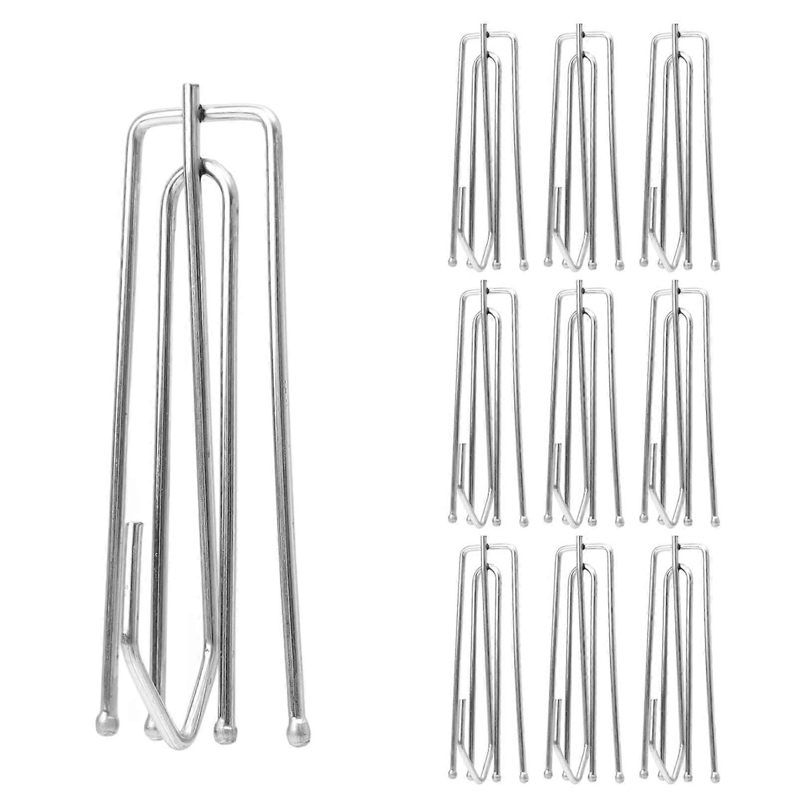 Curtain Hooks 100pcs Heavy Duty Rustproof Alloy Pleat Hooks for Drapes Easy Installation