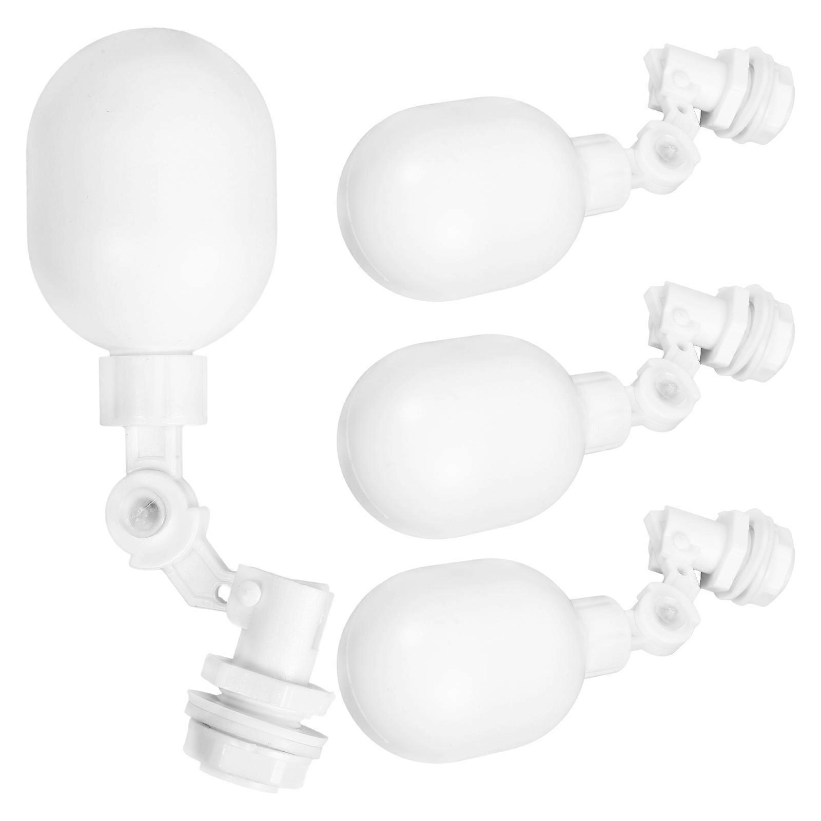 Automatic Water Float Valve for Water Tanks with 4Pcs White ABS Float Ball Valve