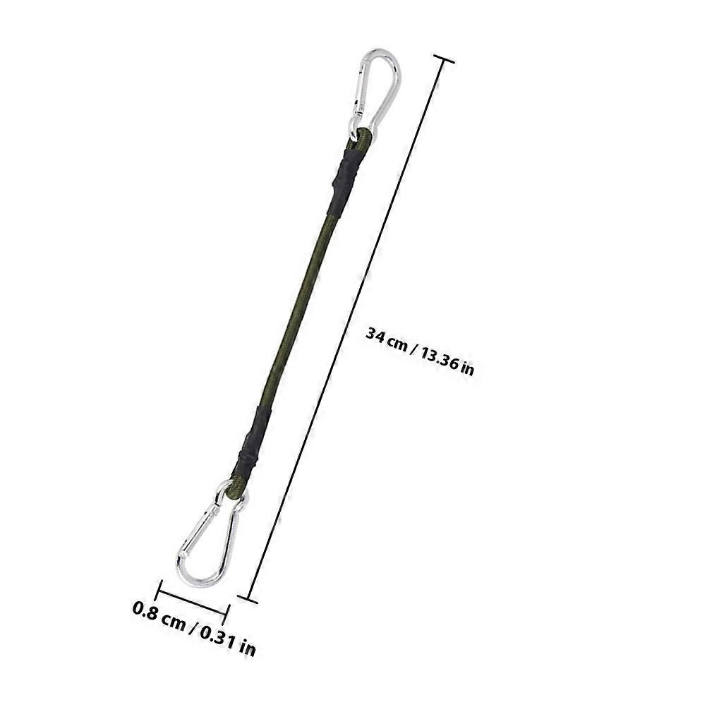 Outdoor Bungee Cords with Hooks Elastic Binding Straps for Luggage 5Pcs