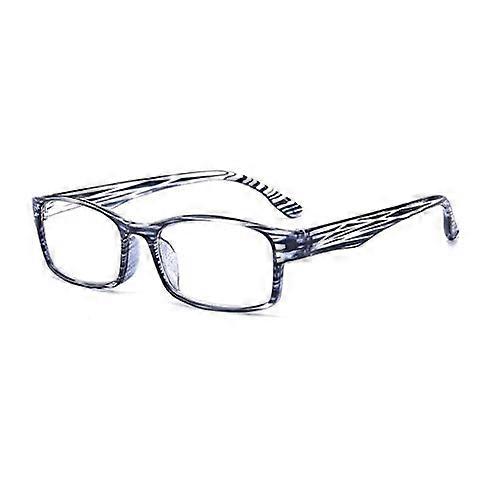 Women's Rectangle Reading Glasses Black 1.5 Stylish Spring Hinge Compact LowProfile Design