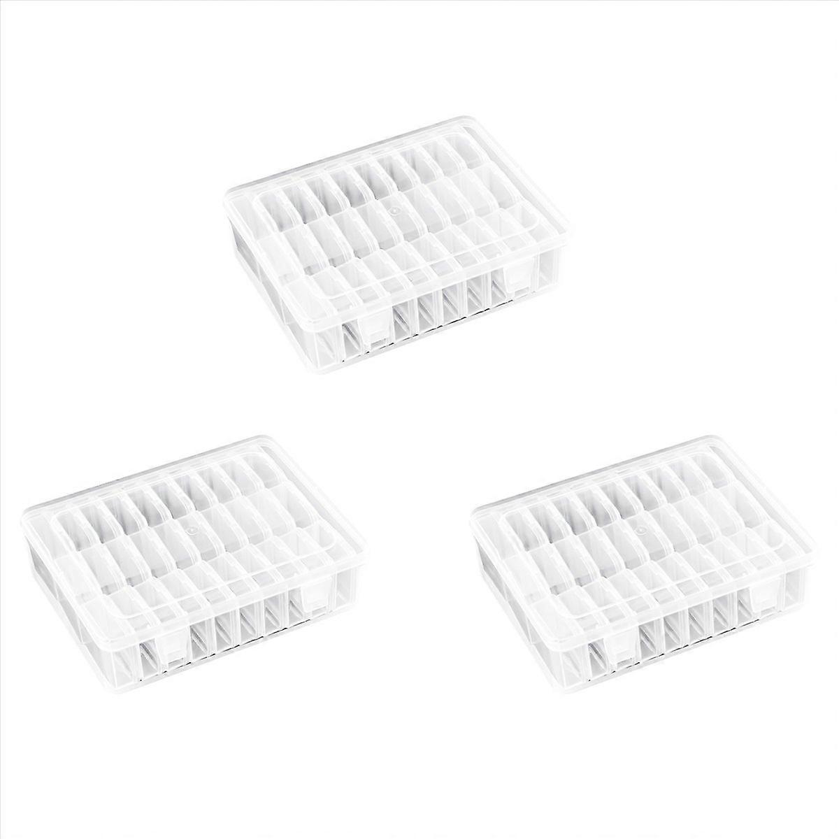 30Pcs Small Clear Plastic Bead Storage Containers