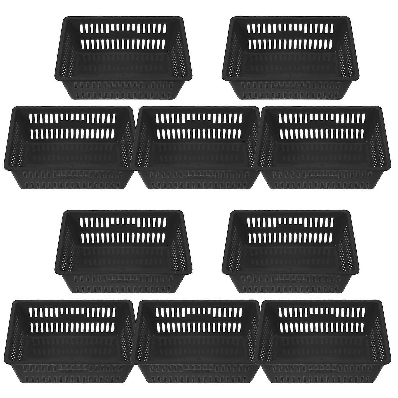 Game Machine Coin Basket Plastic Organizer for Storage 30Pcs Black Bins