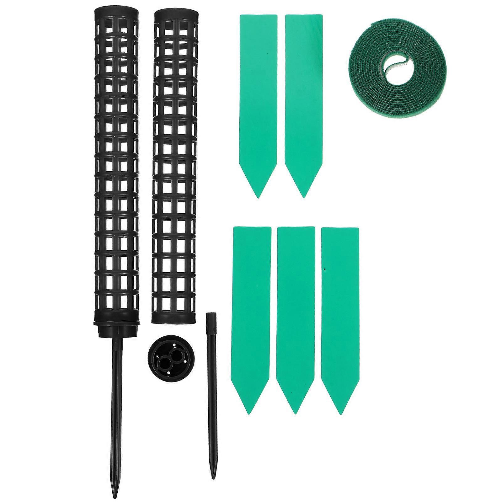 Plastic Moss Pole for Vine Plant Climbing Support 1Set Black