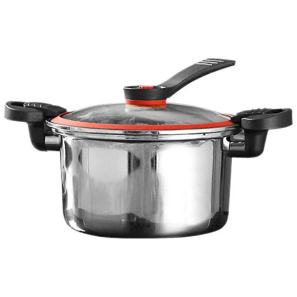 Micro Pressure Cooker Soup Pot Home Cooking Round Shape Even Heating 1Set