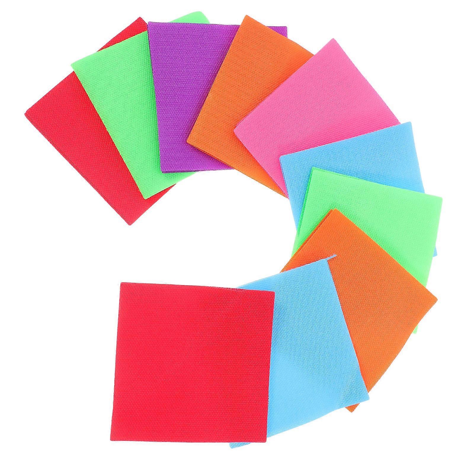 Assorted Color Square Carpet Spot Markers for Kindergarten with 20Pcs