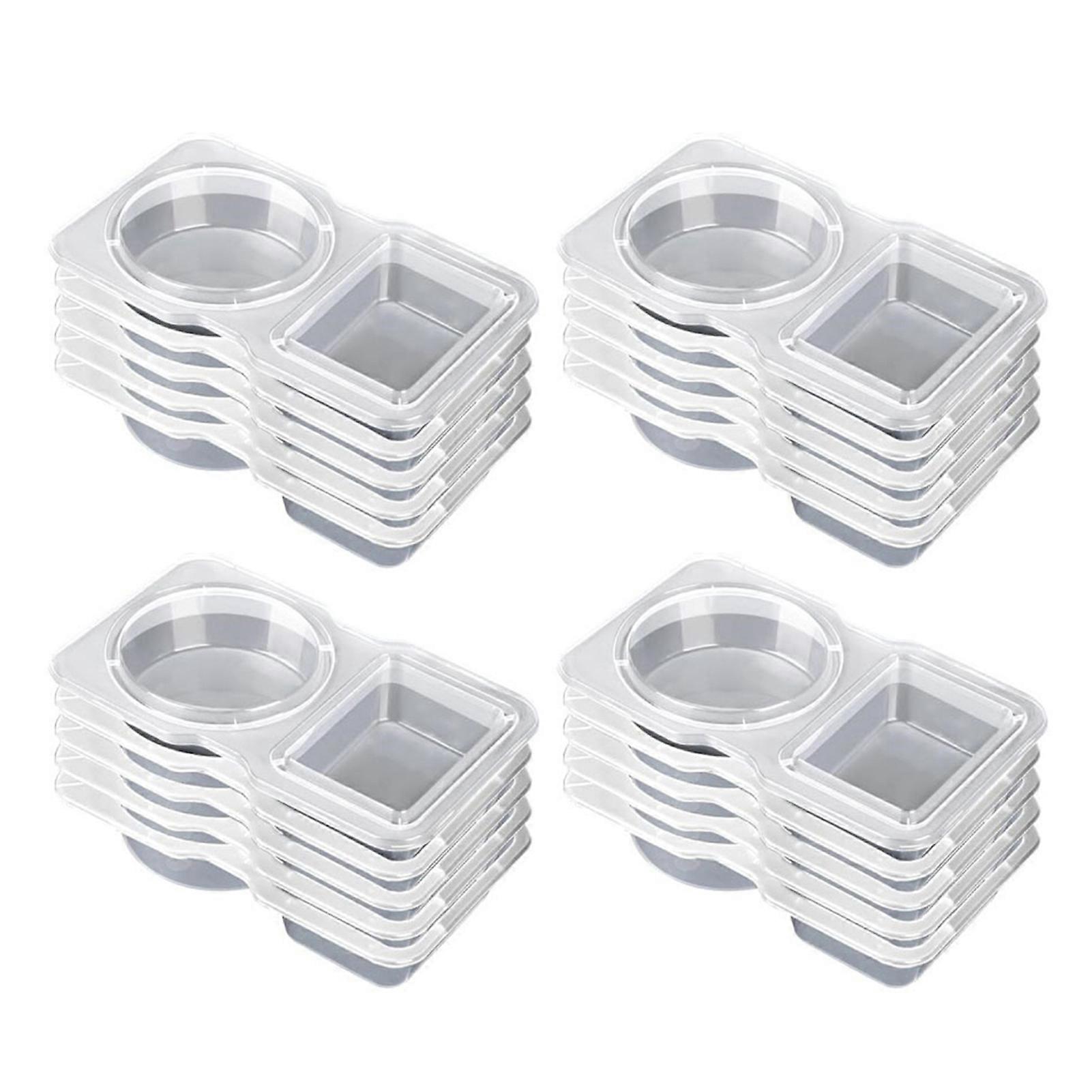 Double Compartment Sauce Box for Sampling and Snack Dips