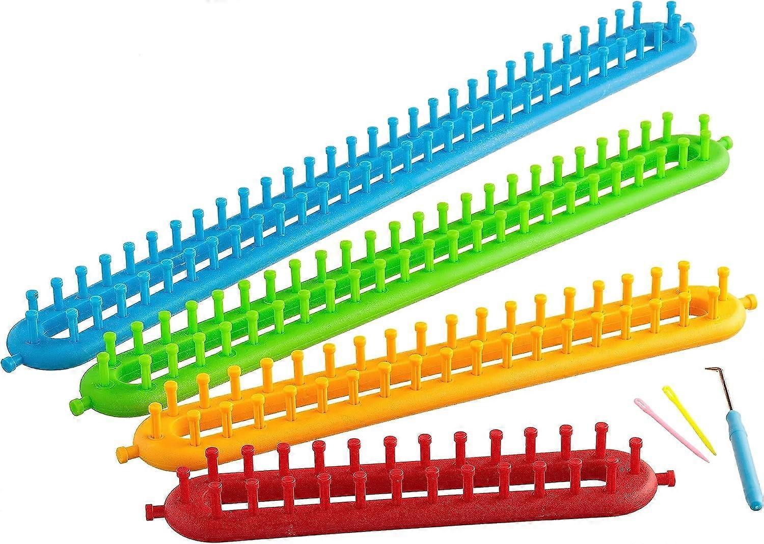 4 Piece Long Peg Knitting Loom Set