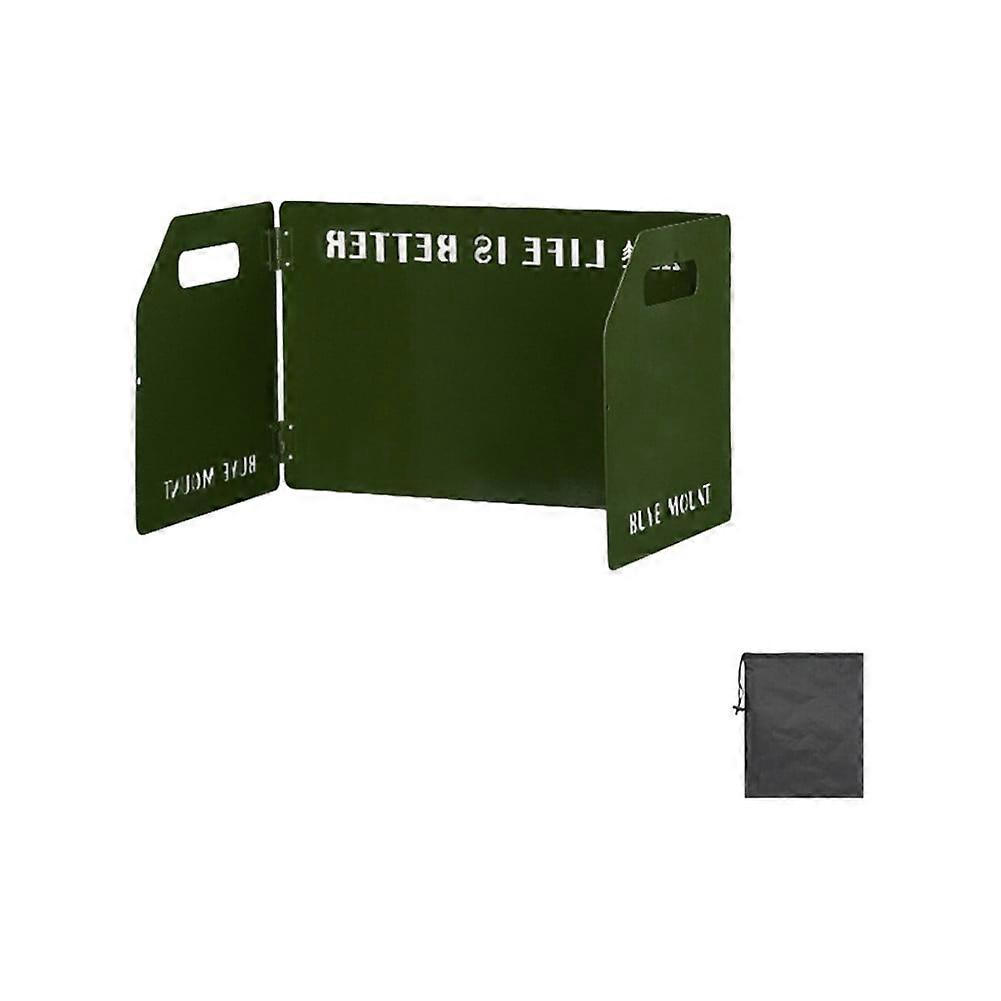 3-Panel Foldable Windshield - Camping Stove Wind Barrier