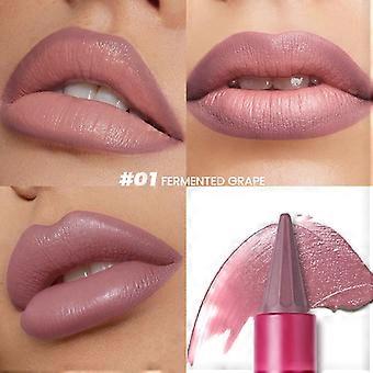 Lápis labial e batom 2 em 1 com acabamento matte aveludado, ponta de precisão para contorno labial e cor de longa duração.
