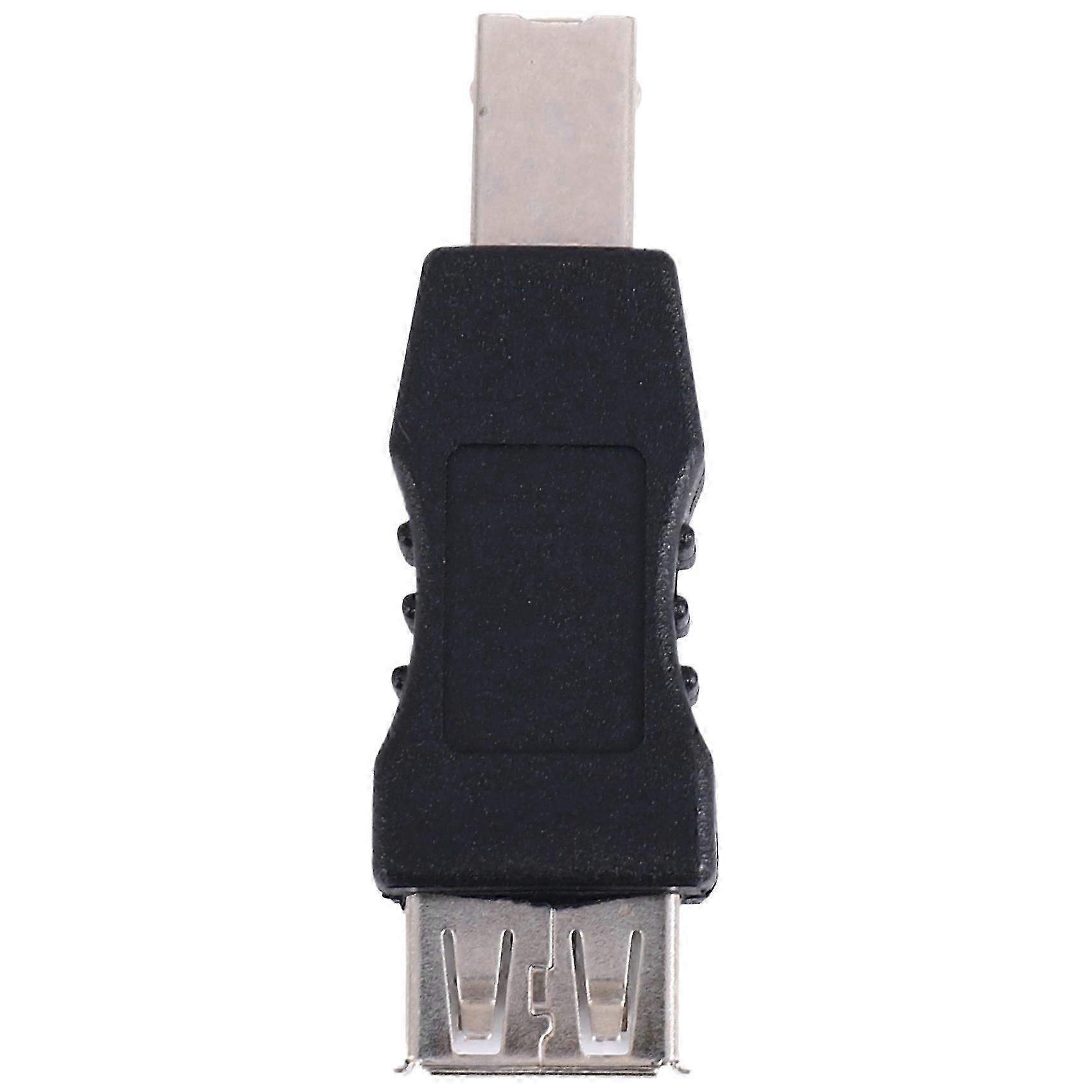 USB printeradapter type A hun - type B han sort sølvtone MMD