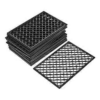 Plastic Protective Fence Model Toy for Kids War Scene Accessories 12Pcs Black