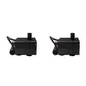 Pet Water Dispenser Replacement Pump 2 Pack Compatible with PETKIT 3.0 Models Quiet Operation 3-Prong Connector Black Plastic