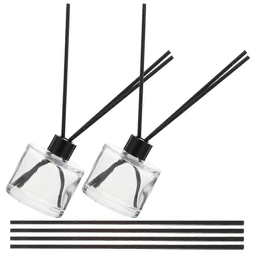 Aromatherapy Diffuser Bottles Glass for Perfume Storage 4Sets Desktop Use