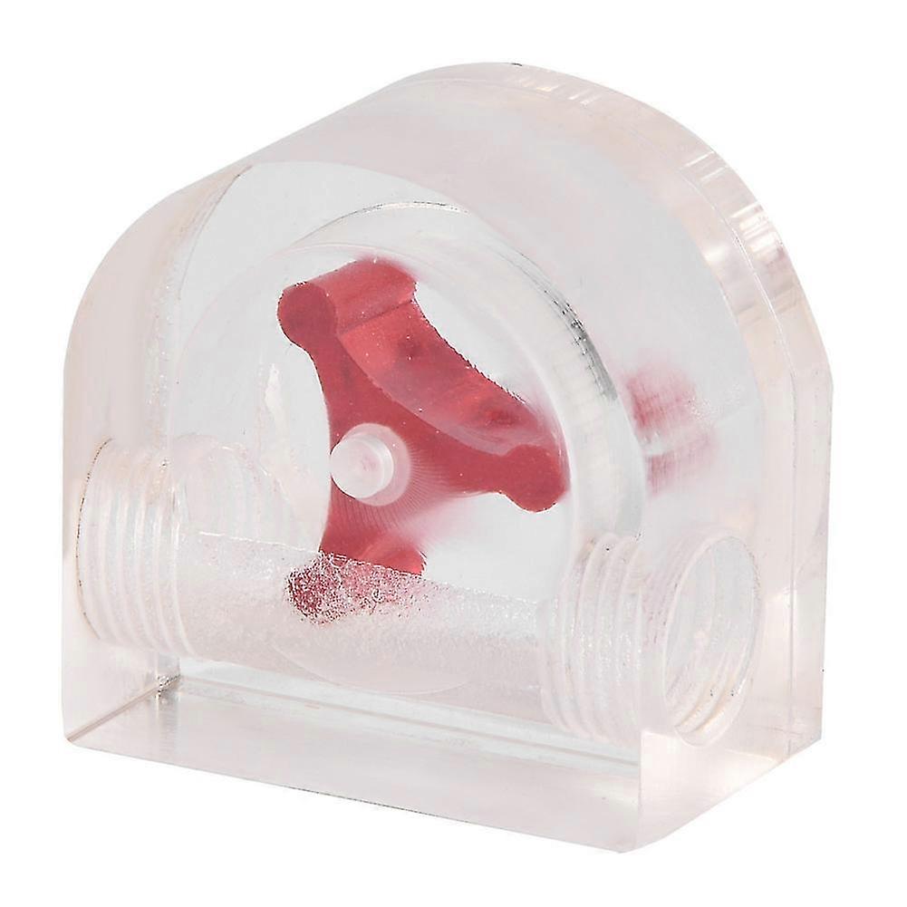3 Impeller Flow Meter Indicator compatible with PC Water Cooling System G1/4 Thread Semicircle 2 Ways