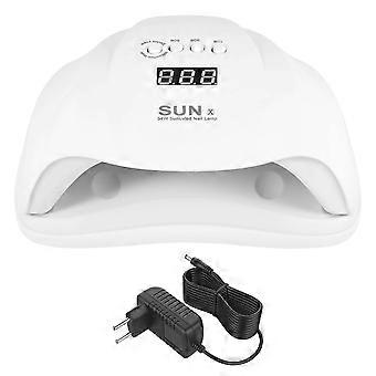 Sun X 54 W Nagelgeltrockner, UV-LED-Lampe für Nageltrockner, professionelles Weißlicht, Poliermaschine, Schnelltrockner, Nagelkunstwerkzeuge, EU-Stecker