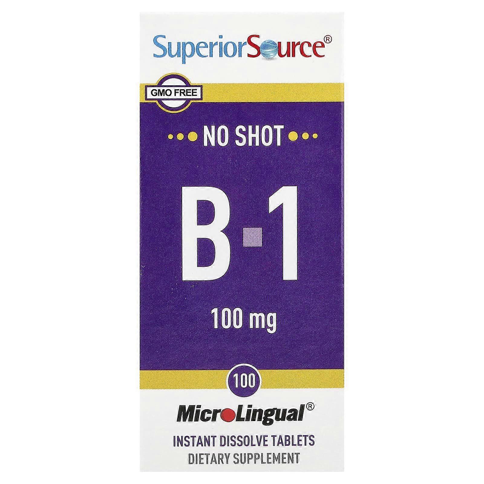 Superior Source, B-1, 100 Instant Dissolve Tablets, 3-Pack