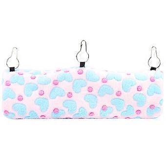 Guinea Pig Resting Hammock Warm Sleeping Bed for Pets Pink