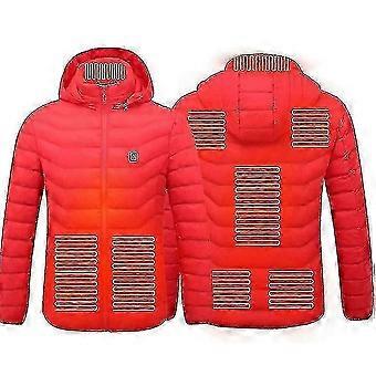 Heated Jacket, Winter Outdoor Warm Electric Heating Coat, 8 Heating Zones FASTXM