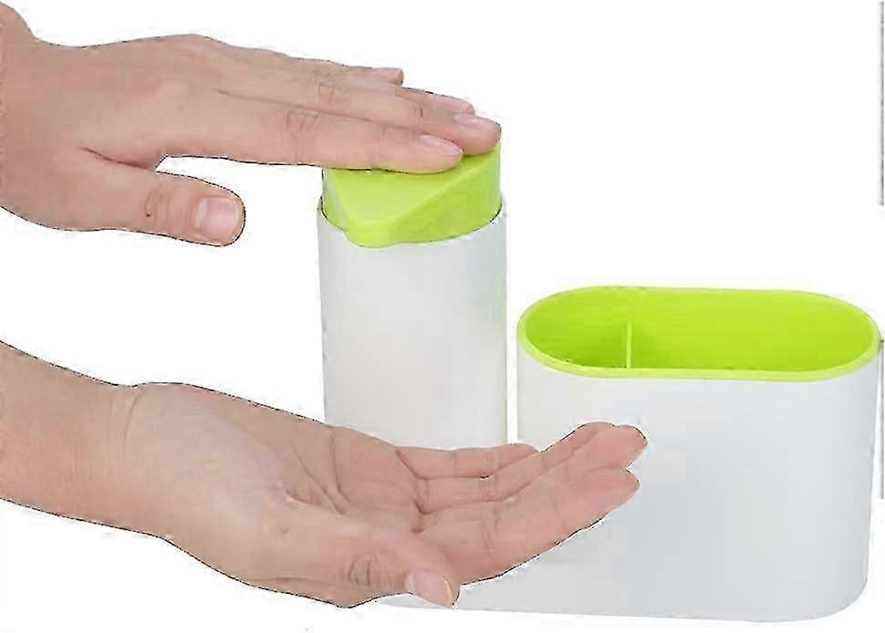 Kitchen/Bathroom Liquid Soap Dispenser with Sponge Holder