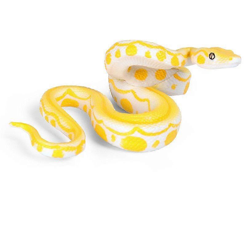 Halloween prank high simulation rubber fake snake python model toy (B, style)