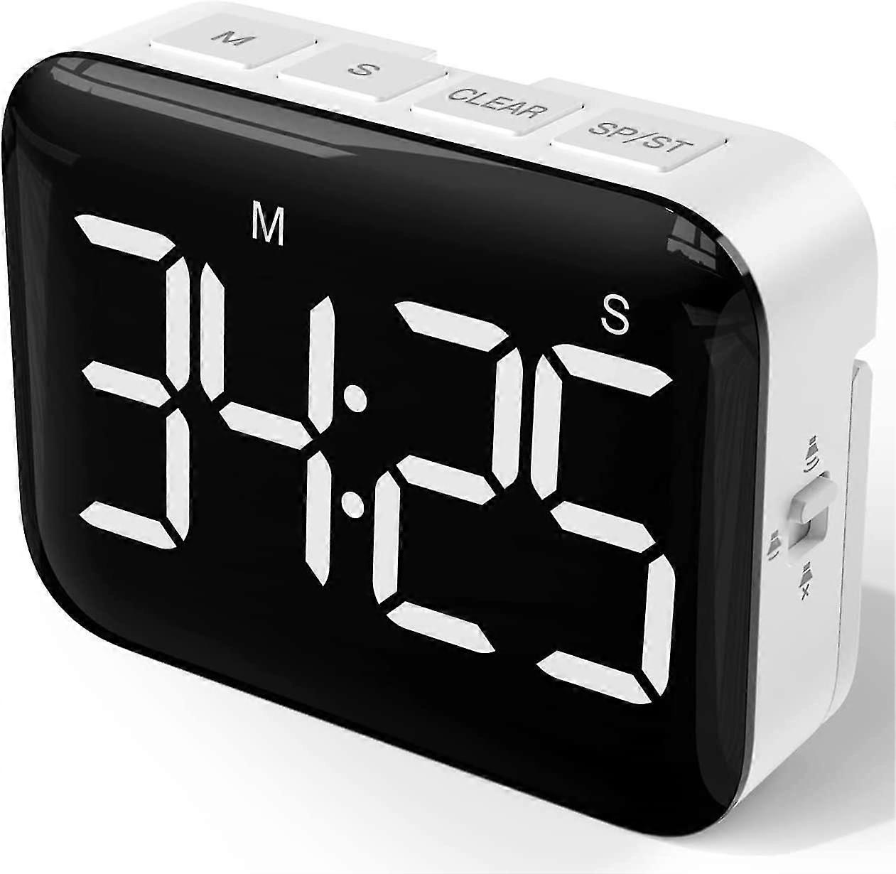 Digital Kitchen Timer With Adjustable Volume And Brightness