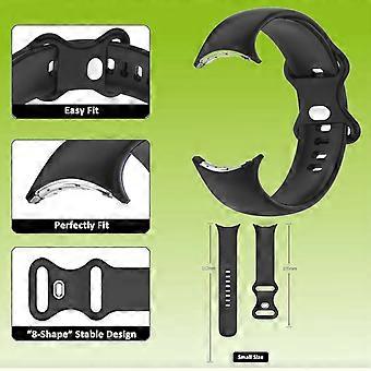 Watch strap silicone Google Pixel Watch 4 / 3 / 2 / 1 41mm butterfly buckle