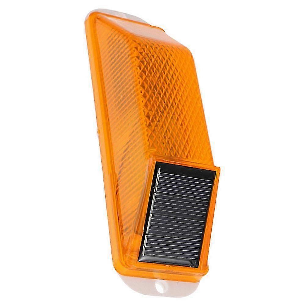 Solar Powered Warning Light | 4Pcs Garden Yard Solar Caution Lamp