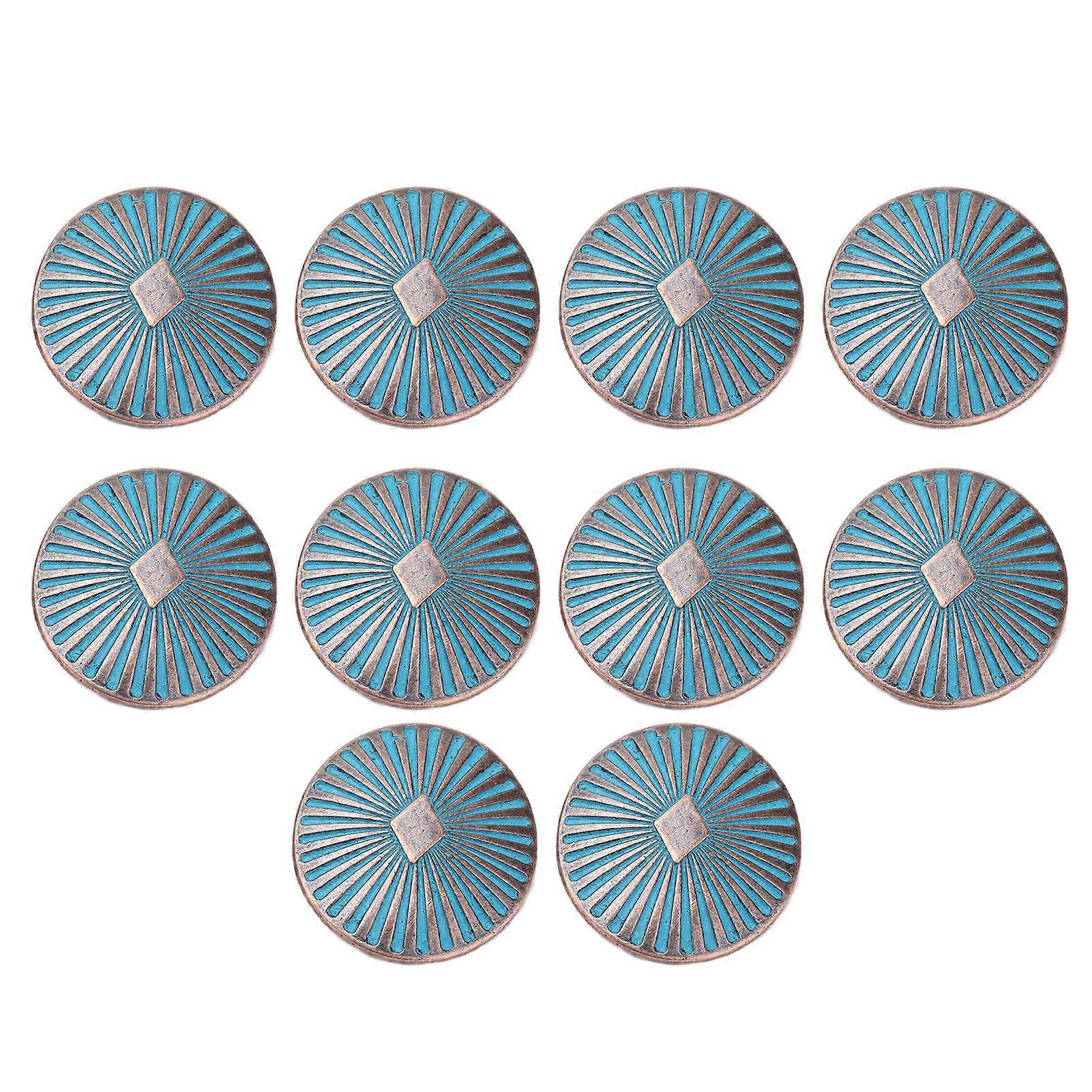 10Pcs Button Alloy Decorative Pattern Circular Delicate Elegant Durable Clothing Accessories