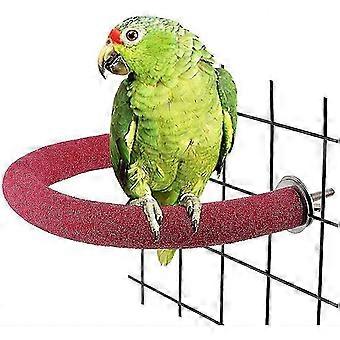 U-vorm vogelbaars stand huisdier speelgoed platform zand poot slijpen schone stok kooi