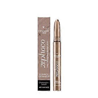 Zephoco Pearl Nude eye shadow Stick (Champagne Gold) Natural Color Display Daily Dating Versatile eye shadow Stick