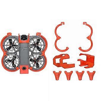 Anti-Collision Full-Coverage Propeller Guards Kit with Raised Landing Legs and Lens Protector, Compatible with Neo 2 Drone, Orange