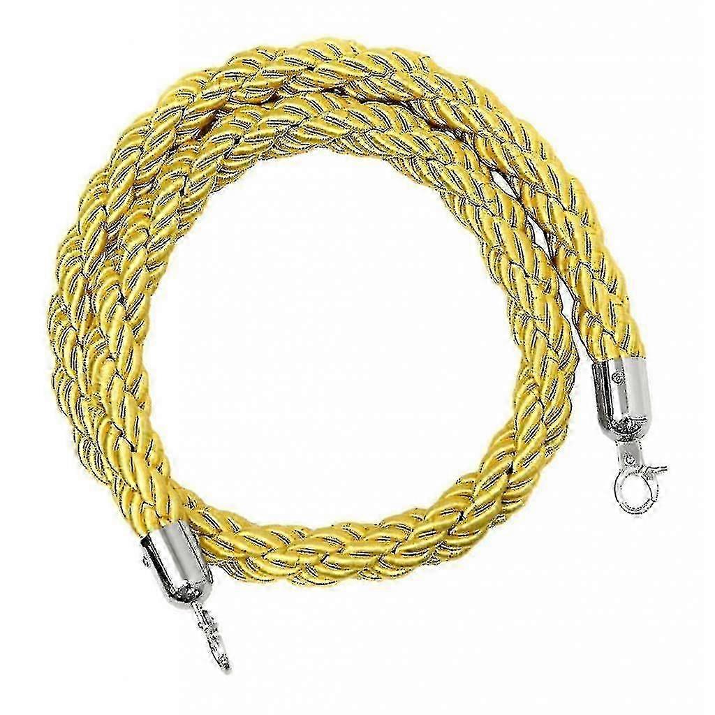 Barriärrep Crowd Control Stanchion Queue Twisted Rope med krokar