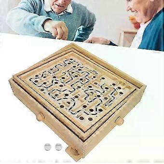 Giocattolo del gioco del labirinto Gioco della palla di legno Labirinto educativo del labirinto Puzzle giocattolo per adulti di demenza Bambini