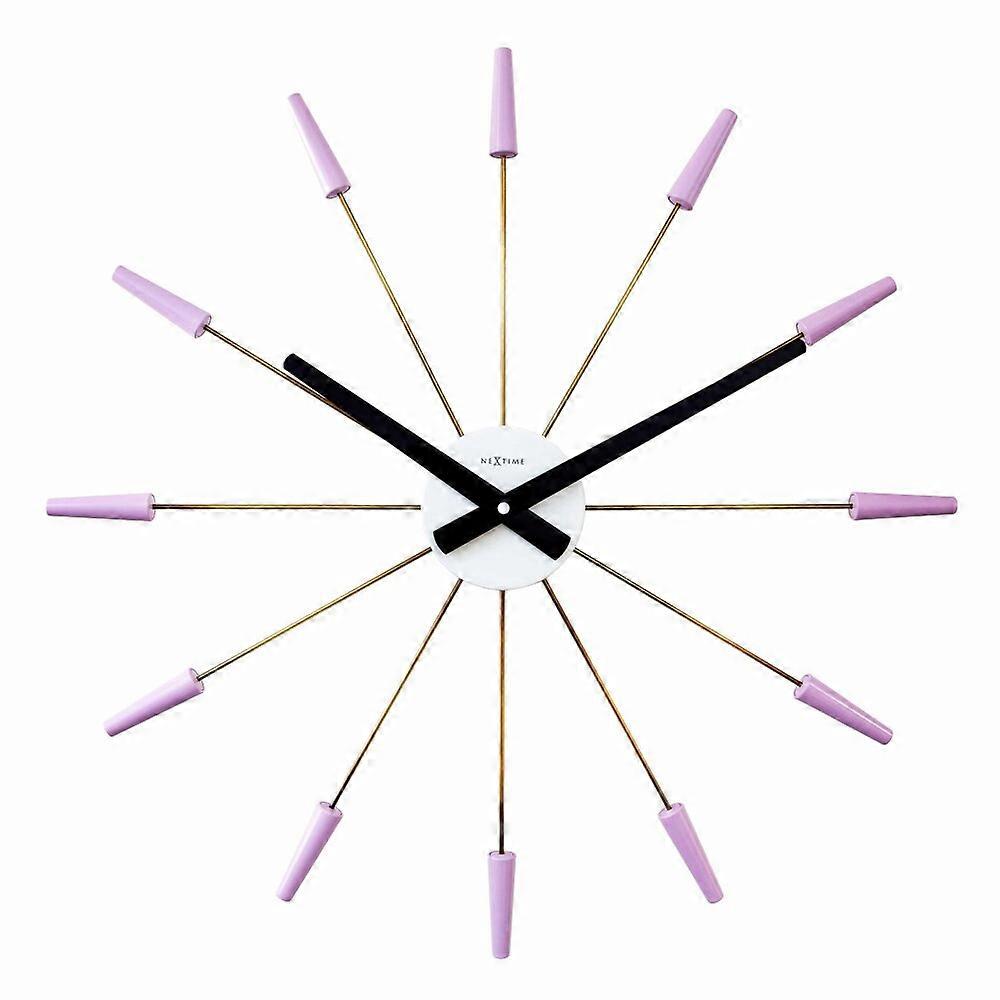 NeXtime - 2610LA - Wall Clock - 58cm - violet - Plug Inn
