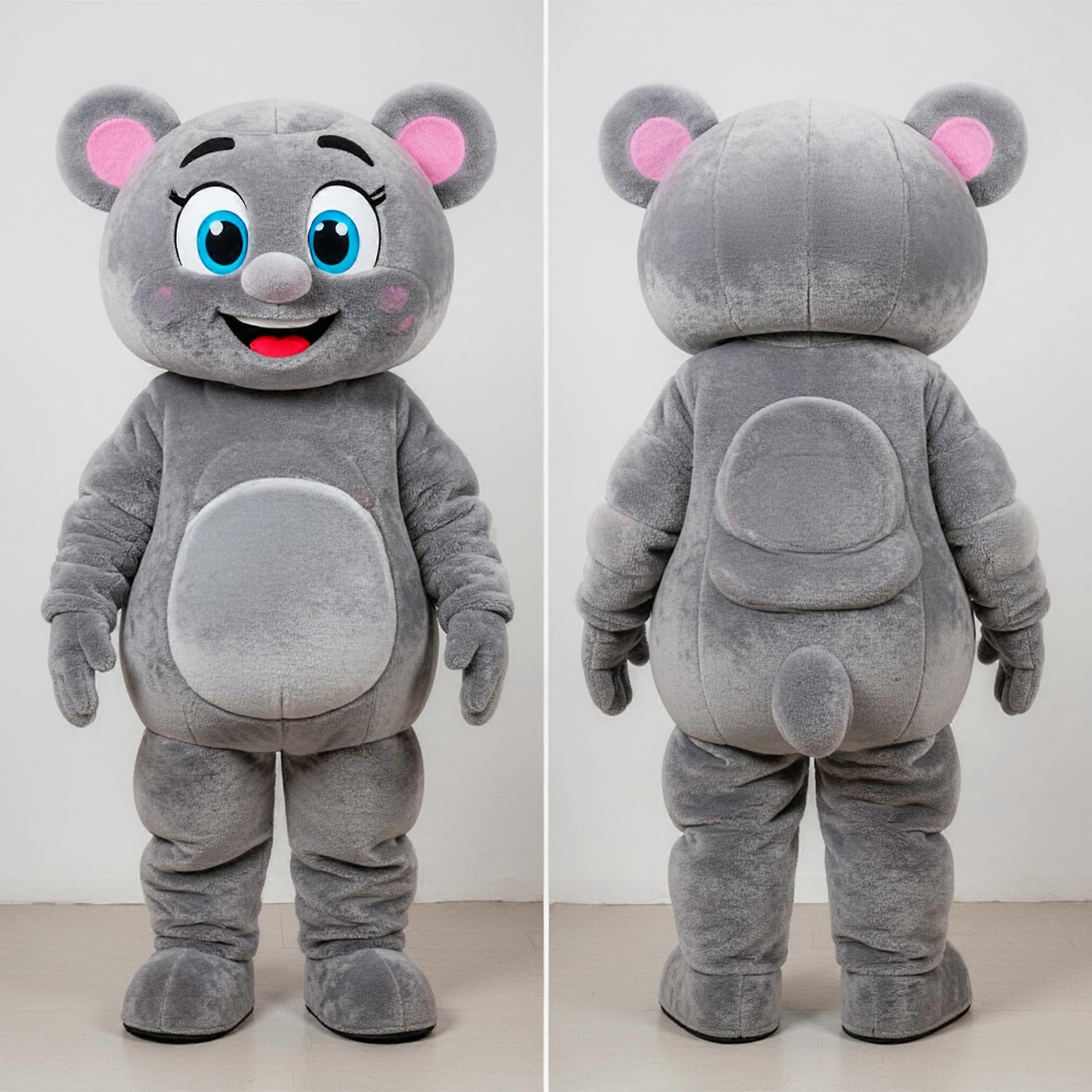 MASTICOT Gray Rounded Plate Spinner Mascot