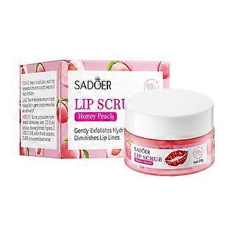 SADOER Kremowy peeling do ust z owocami, nawilżający, wypełniający usta, nawilżający, odżywczy, z awokado i pomarańczą, truskawką, pielęgnacja szminki