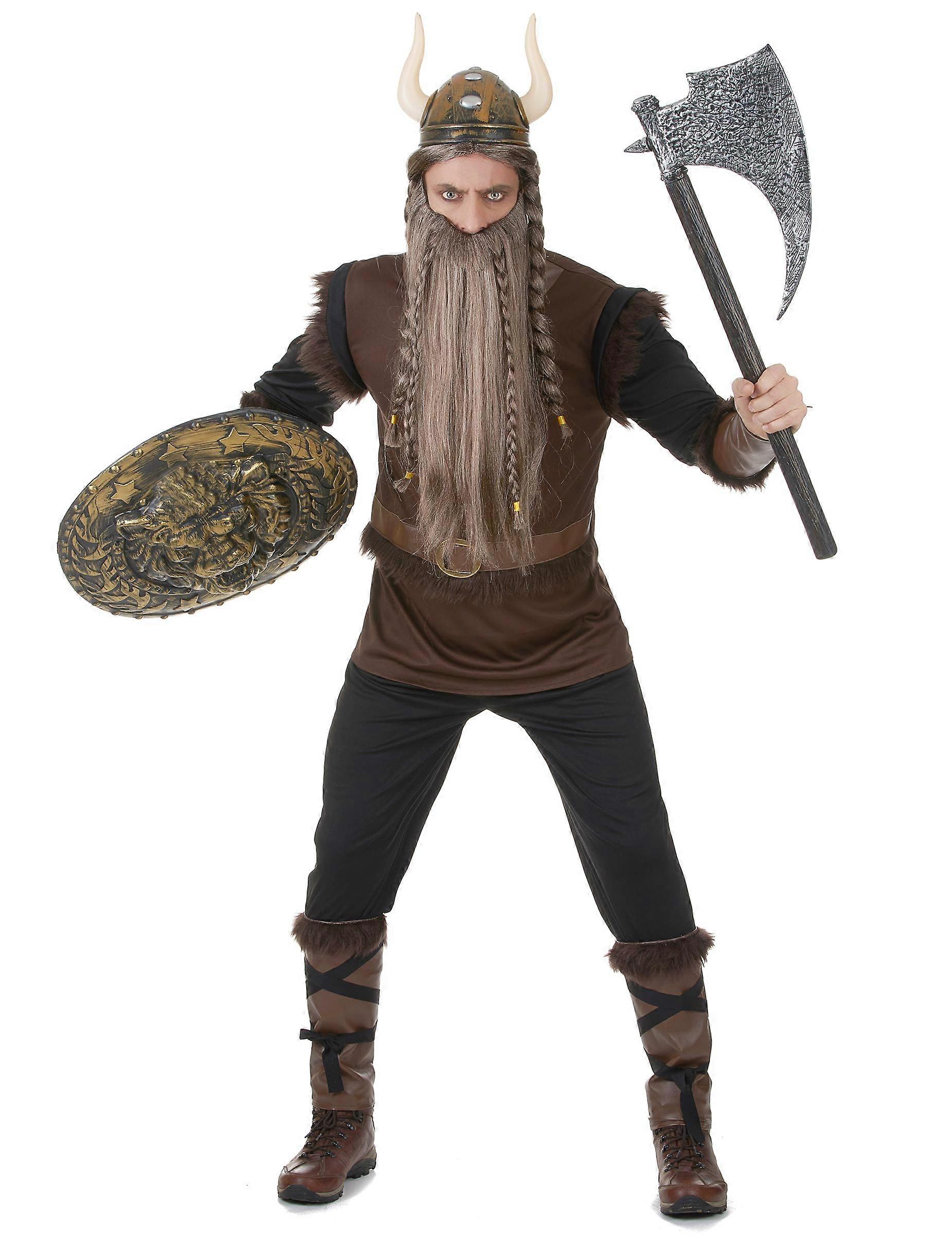 Men's Leather Effect Viking Costume
