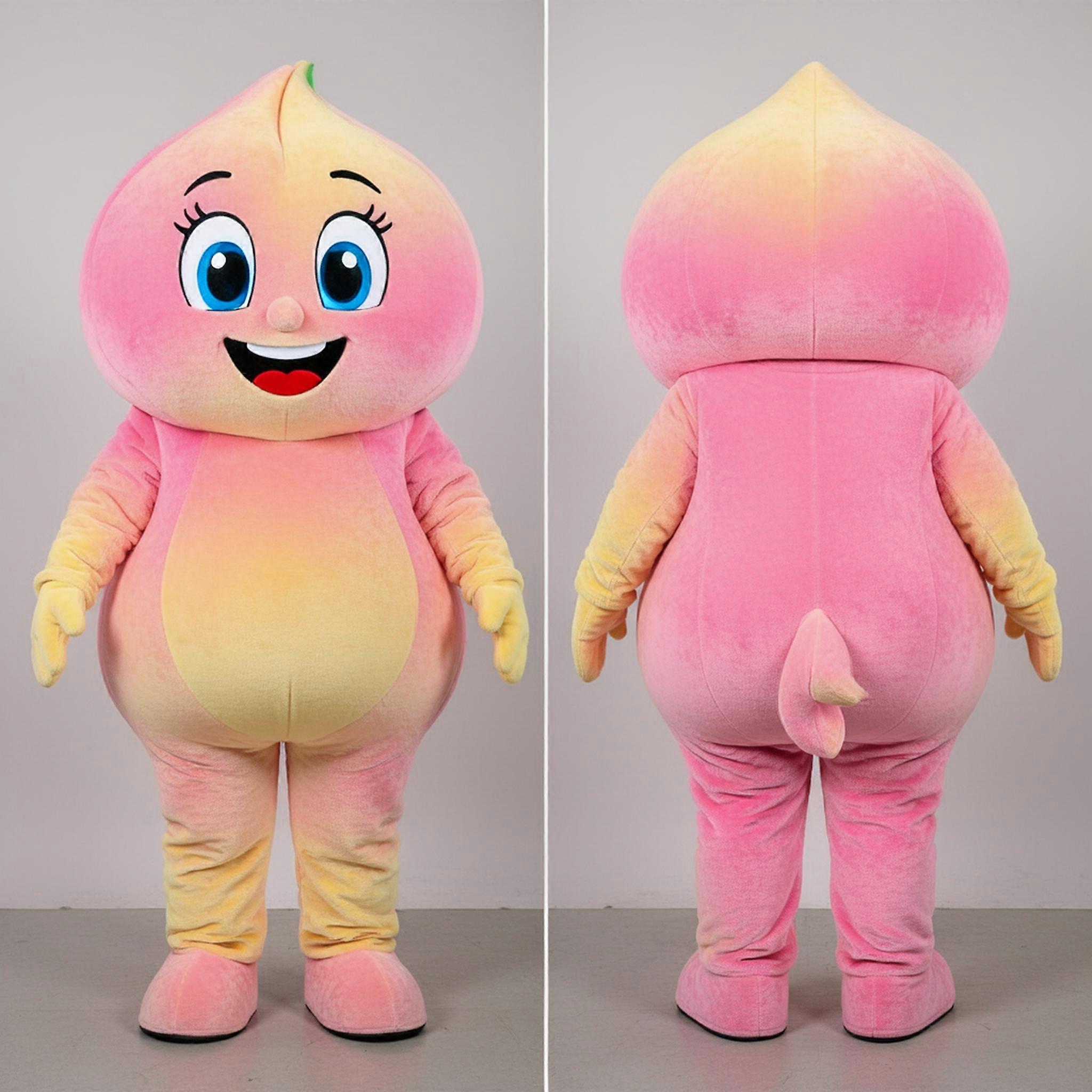MASTICOT Blush Pink Flexible Contortionist Mascot