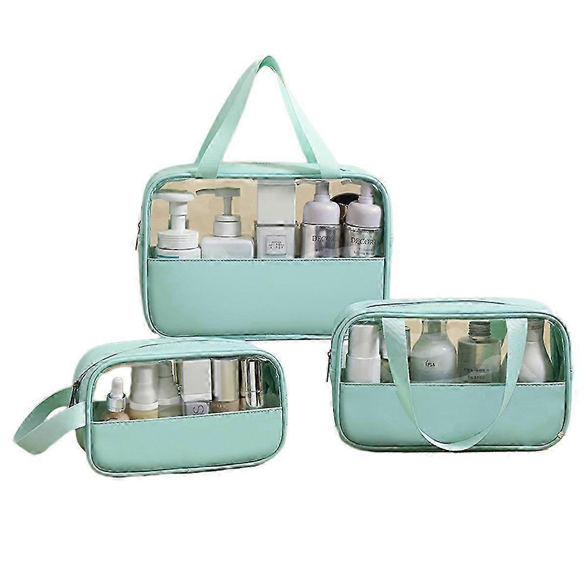 3-Piece Transparent Waterproof Organiser Set