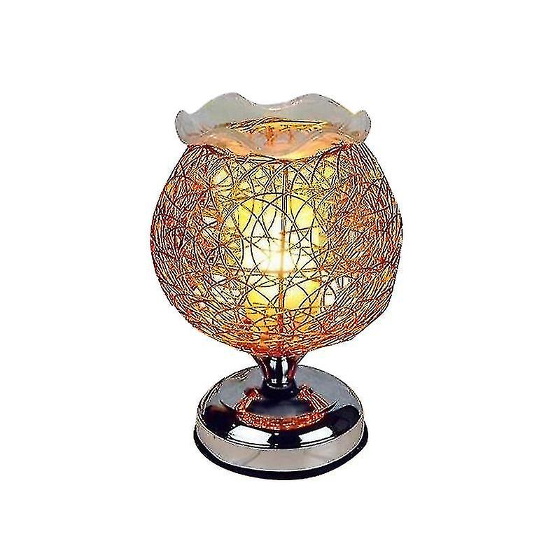 Electric Aroma Touch Lamp Wax Melter Scented Oil Burner Round Xmas R