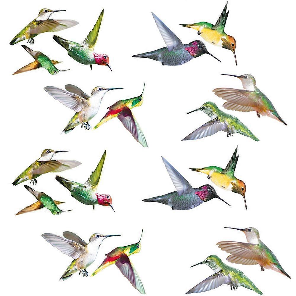 Vibrant Large Hummingbird Window Stickers