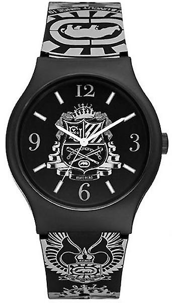 Marc Ecko Raw & Uncut Quartz Analog Unisex Watch with E06511M1 Silicone Bracelet