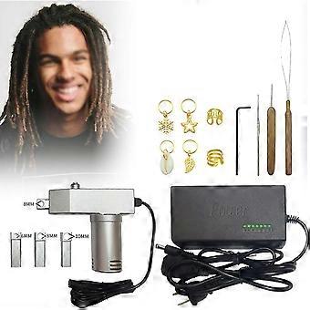 Electric Dreadlock Machine with Three Interchangeable Heads for Quick DIY Hair Locking at Home or Salon