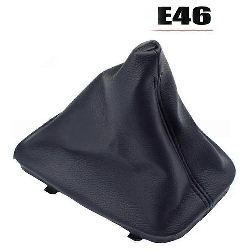 Hoc per E30 E36 E39 E46 E81 E82 E87 E88 E90 E91 E92 E93 Cuffia per auto con telaio, leva del cambio manuale, in pelle nera