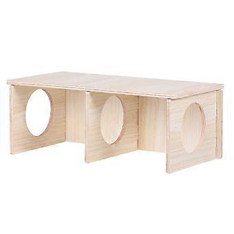 Hamsterversteck aus Holz, Spielzeug für Haustiere, in Gelb