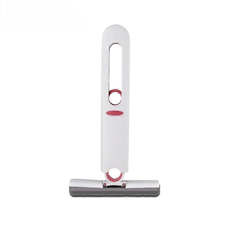 Self Squeezing Sponge Mop with Three Replaceable Heads, Compact Design for Floor and Kitchen Cleaning
