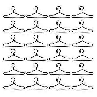 50PCS Metal Doll Clothes Hanger Professional Clothes Hanger Mini Clothes Hanger-ckcy