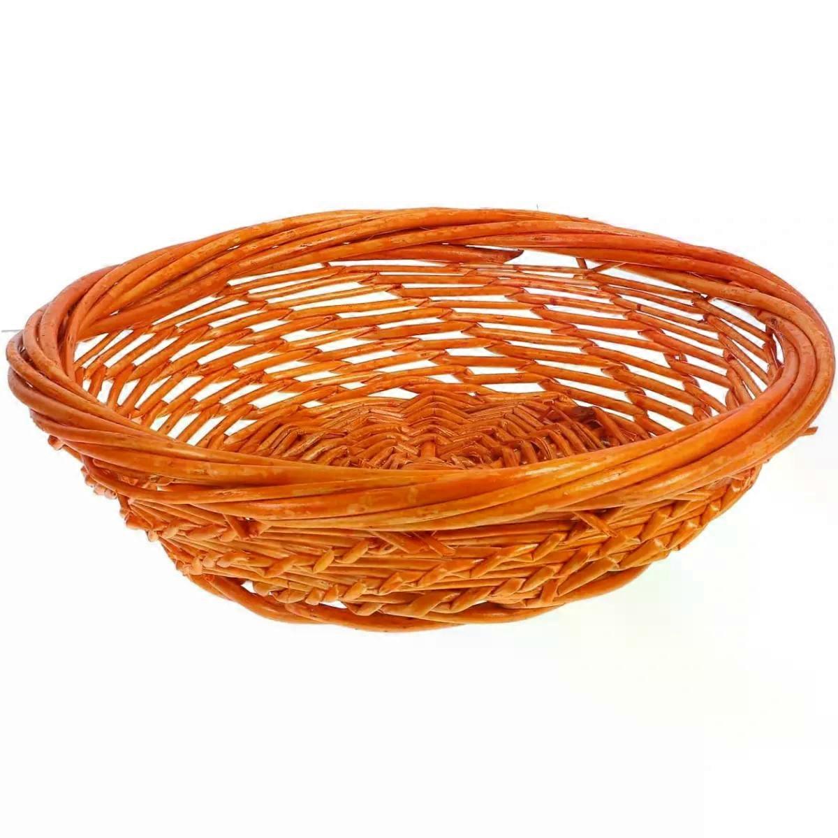 Basket for Fruit and Bread, Handmade round Serving Bowl