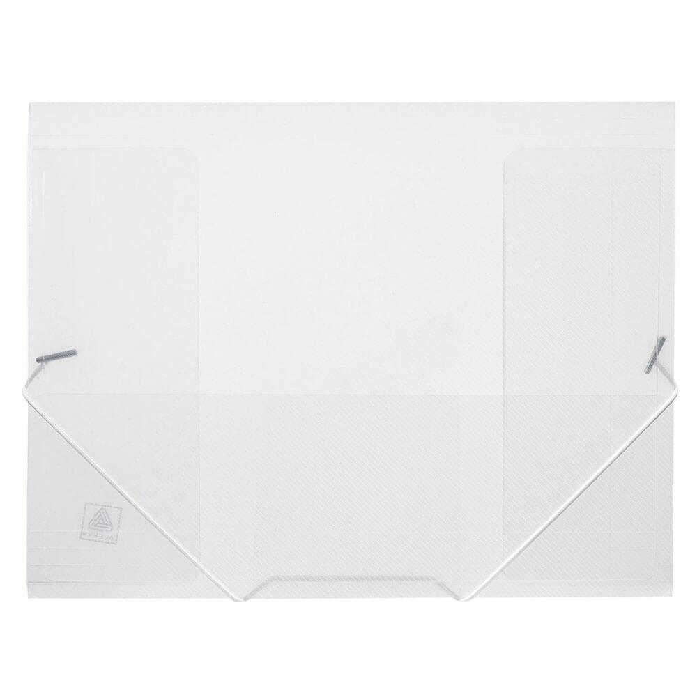 WHITE Avery Plastic Translucent Polypropylene Document File 25mm A4 Elastic
