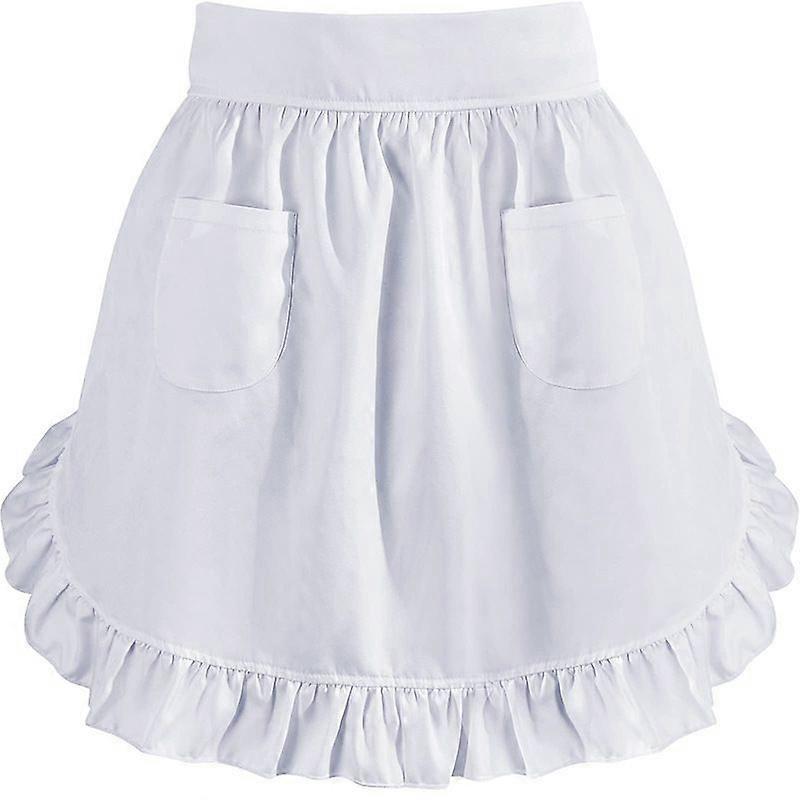 Retro Ruffled Half Apron